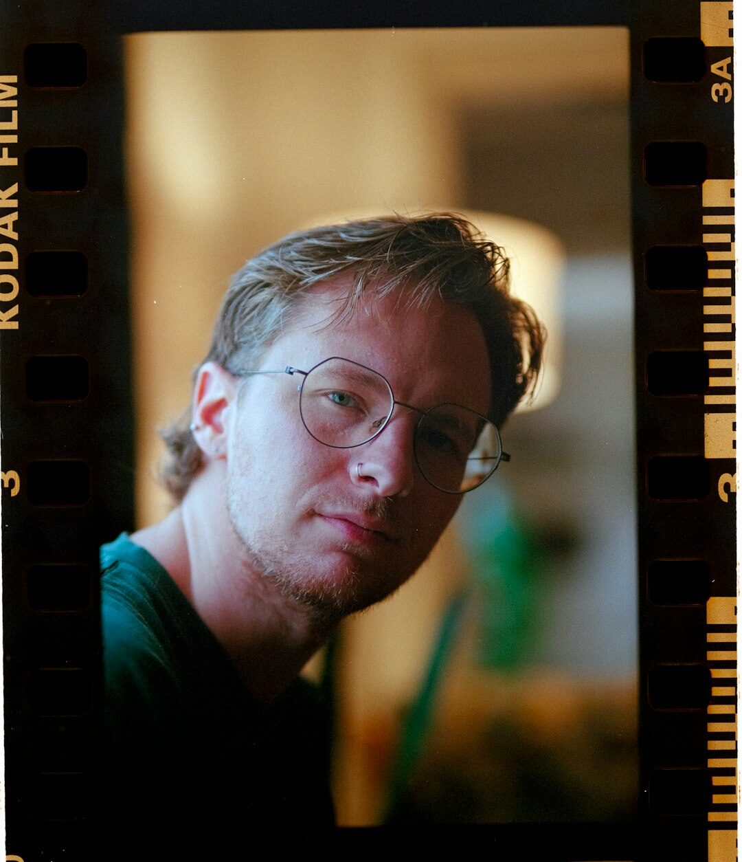 Portrait of a Finnish male studio director in his 40s