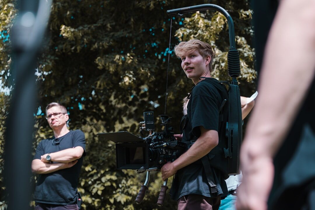 Portrait of a Finnish male lead camera operator in his 30s